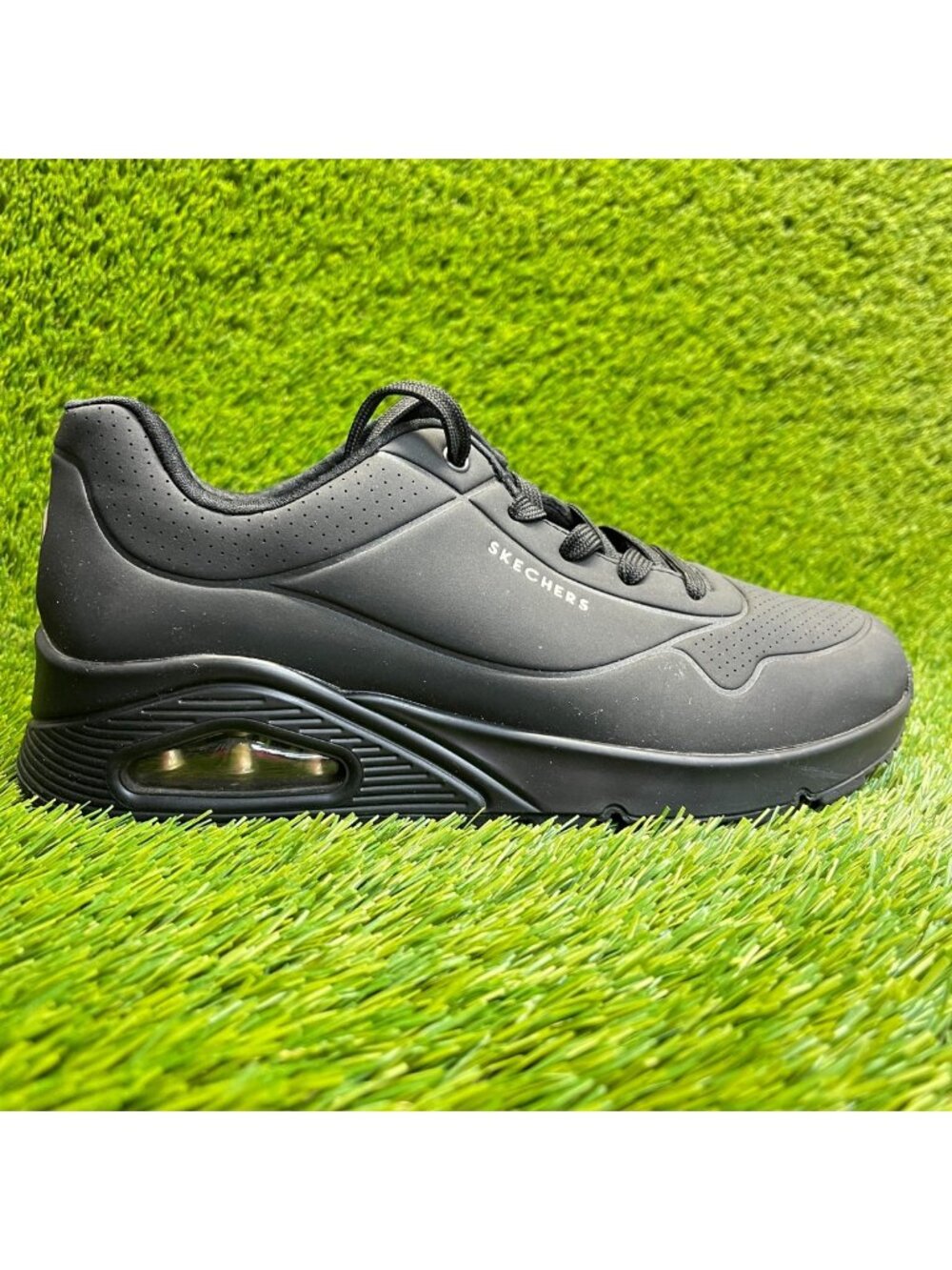 Skechers Uno-Stand on Air Womens Size 9.5 Black Athletic Running Shoes‎ Sneakers